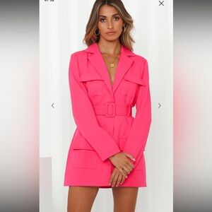 Lioness NWT Steinway Fuchsia Mini Dress Has Flaws